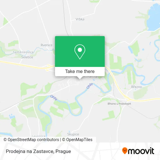 Карта Prodejna na Zastavce