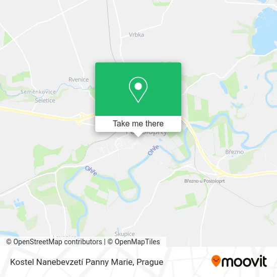 Карта Kostel Nanebevzetí Panny Marie