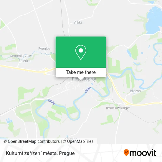 Карта Kulturní zařízení města