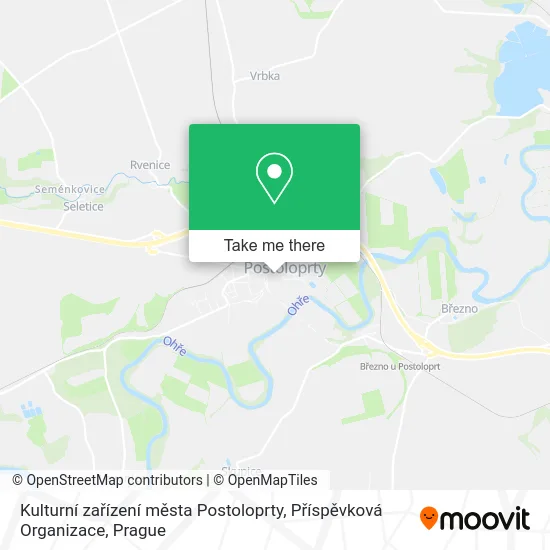 Карта Kulturní zařízení města Postoloprty, Příspěvková Organizace