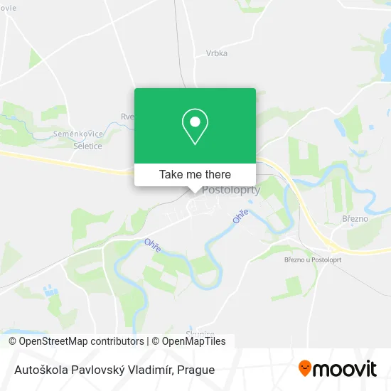 Карта Autoškola Pavlovský Vladimír