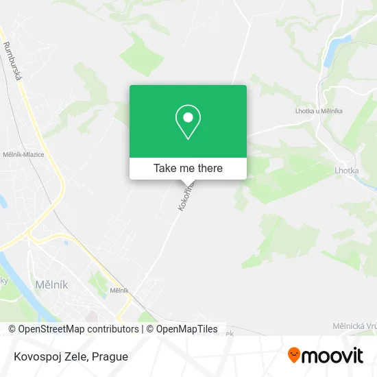 Карта Kovospoj Zele