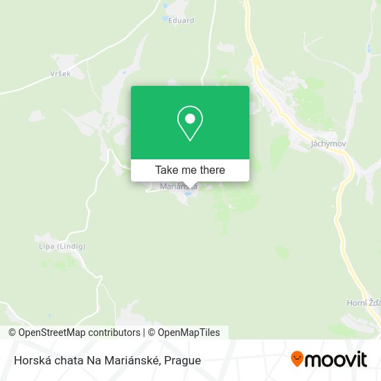 Карта Horská chata Na Mariánské