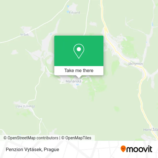 Карта Penzion Vytásek