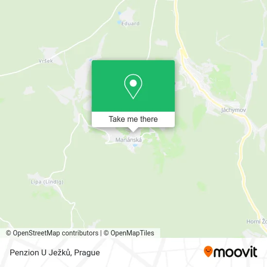 Карта Penzion U Ježků