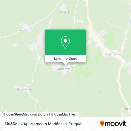 Карта Ski&Relax Apartements Mariánská