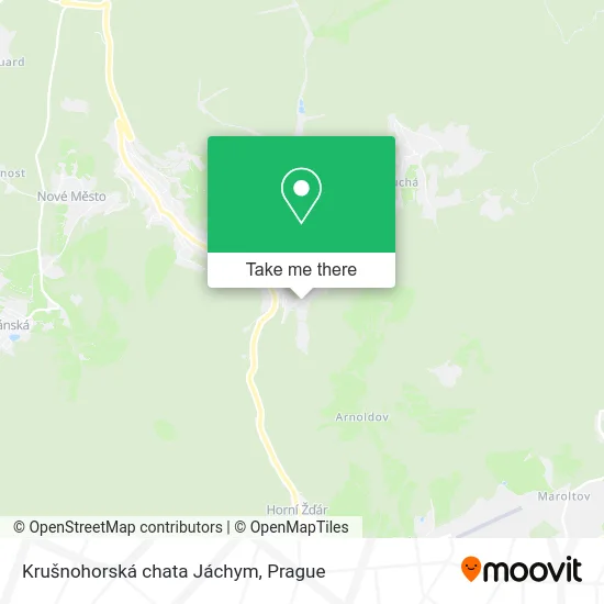 Карта Krušnohorská chata Jáchym