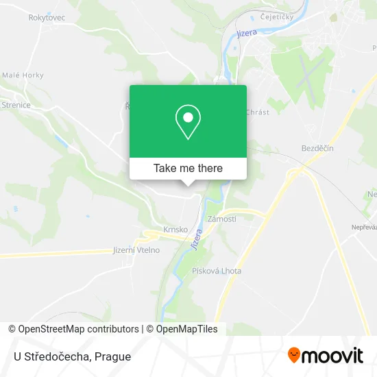 Карта U Středočecha