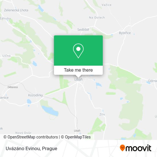 Карта Uvázáno Evinou