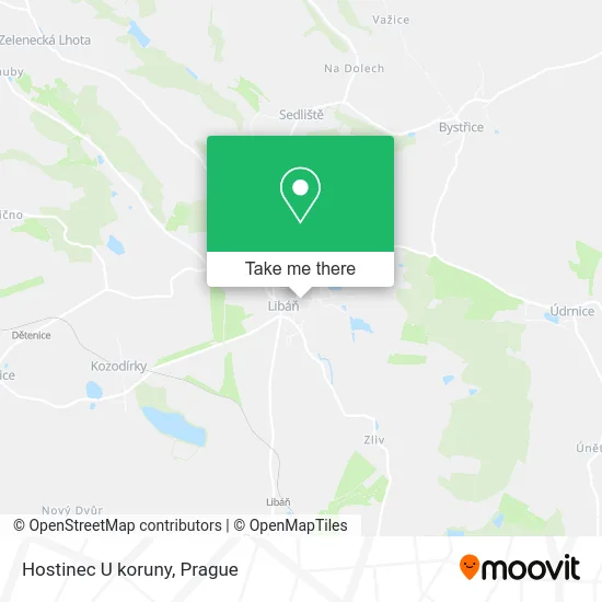 Карта Hostinec U koruny