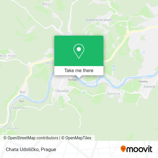 Карта Chata Udoličko