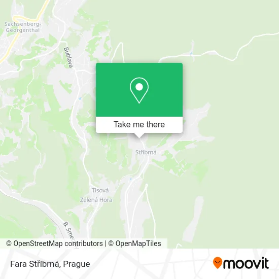 Fara Stříbrná map