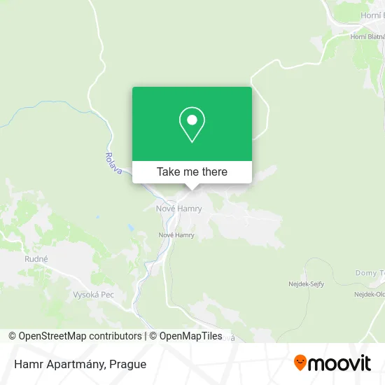 Карта Hamr Apartmány