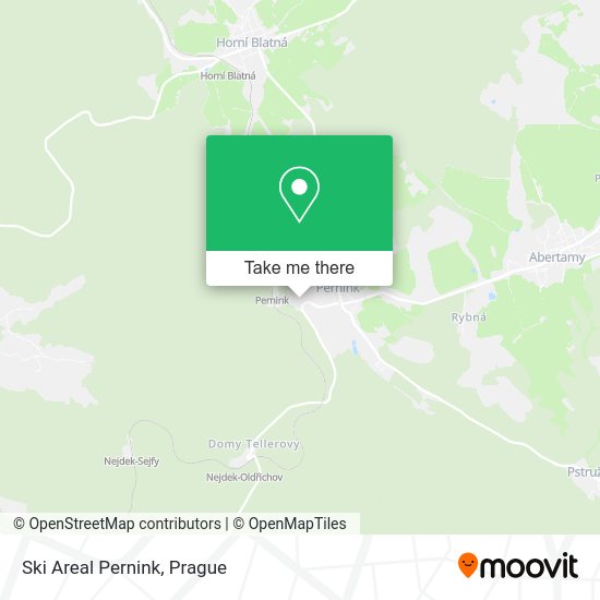 Карта Ski Areal Pernink