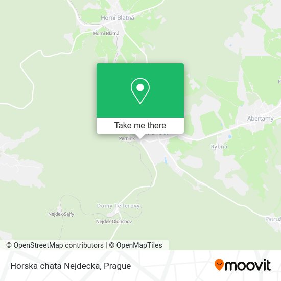 Карта Horska chata Nejdecka