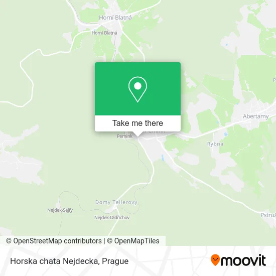 Карта Horska chata Nejdecka