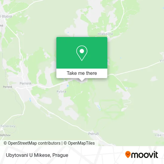 Карта Ubytovani U Mikese