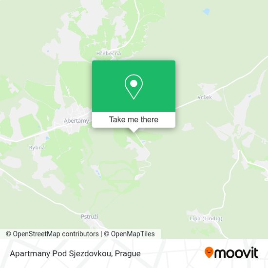 Карта Apartmany Pod Sjezdovkou