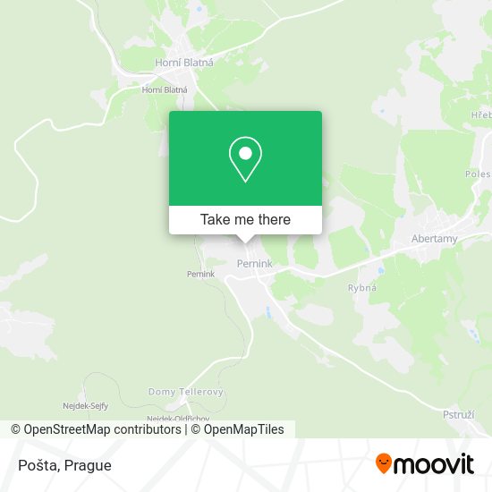 Карта Pošta