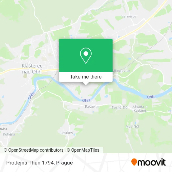 Карта Prodejna Thun 1794