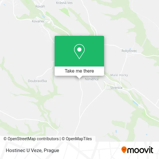 Карта Hostinec U Veze