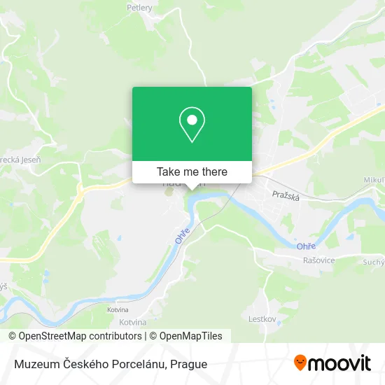 Карта Muzeum Českého Porcelánu