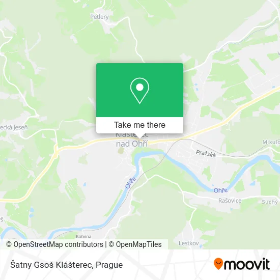 Карта Šatny Gsoš Klášterec