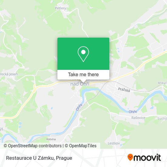 Карта Restaurace U Zámku