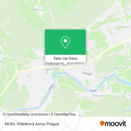 Карта MUDr. Vilánková Anna