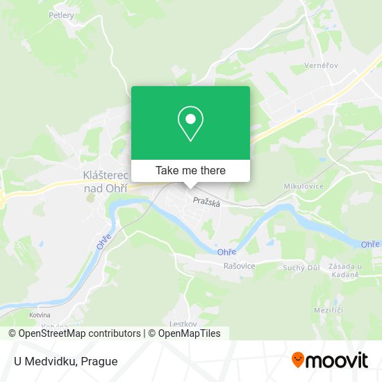 Карта U Medvidku