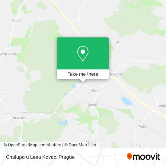 Карта Chalupa u Lesa Kovac