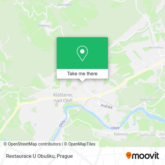 Карта Restaurace U Obušku