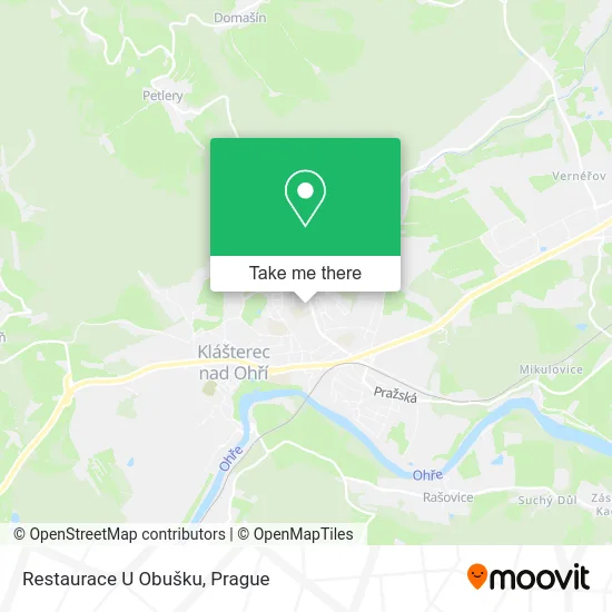 Карта Restaurace U Obušku
