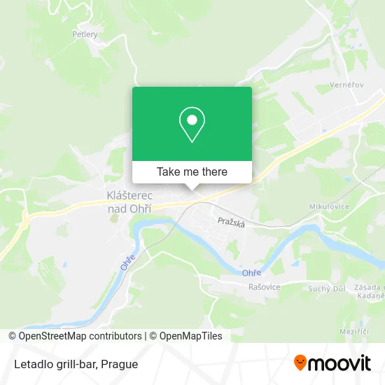 Карта Letadlo grill-bar