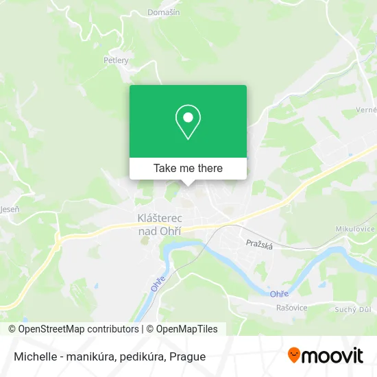Карта Michelle - manikúra, pedikúra