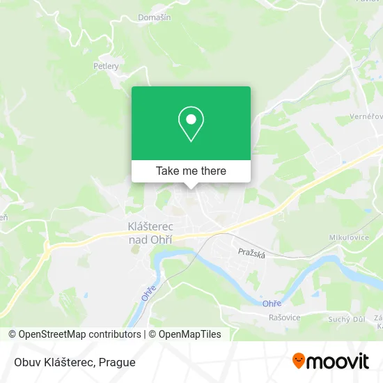 Карта Obuv Klášterec
