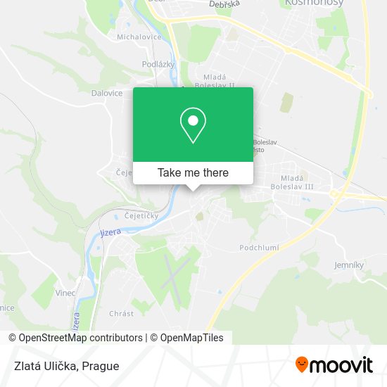 Карта Zlatá Ulička