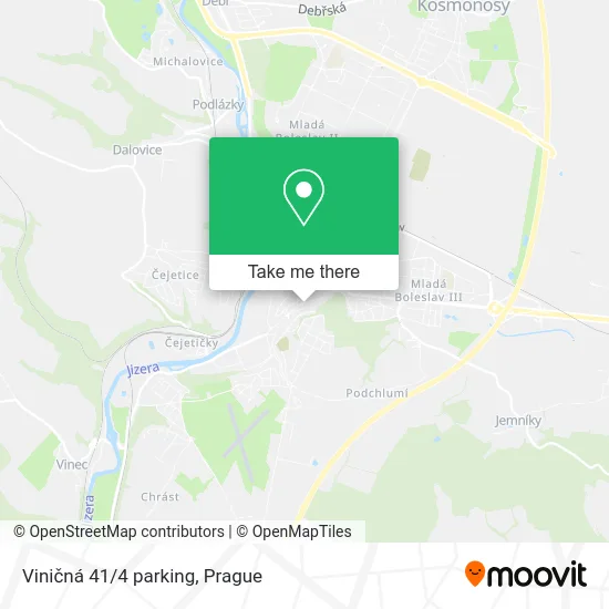 Карта Viničná 41/4 parking
