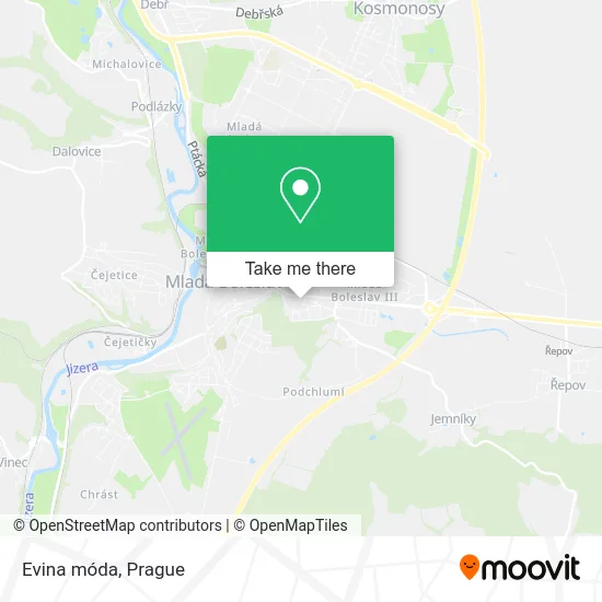 Карта Evina móda