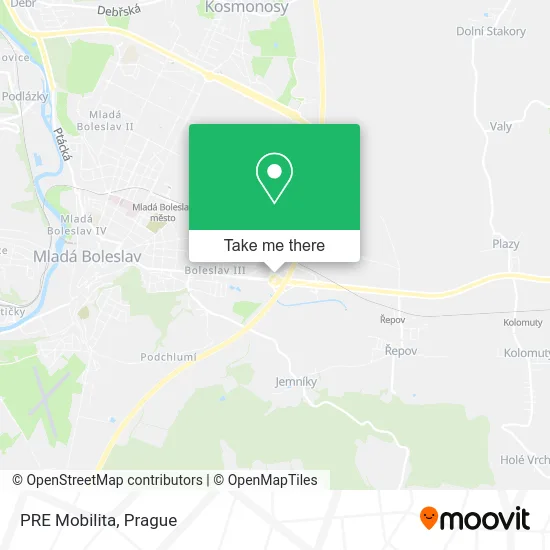 Карта PRE Mobilita