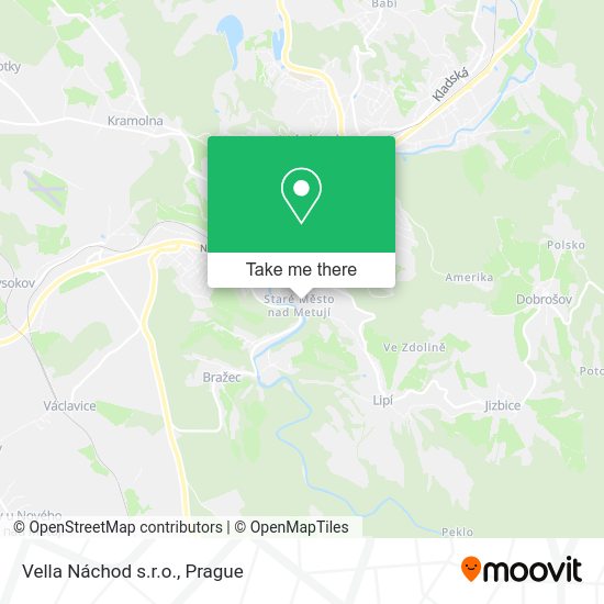 Карта Vella Náchod s.r.o.