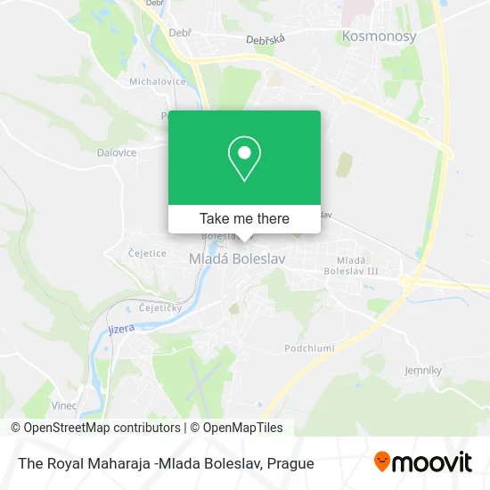 Карта The Royal Maharaja -Mlada Boleslav
