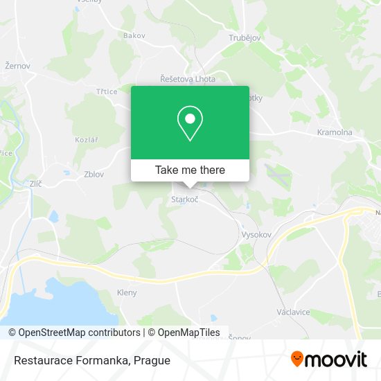Карта Restaurace Formanka