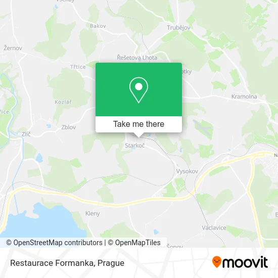Карта Restaurace Formanka