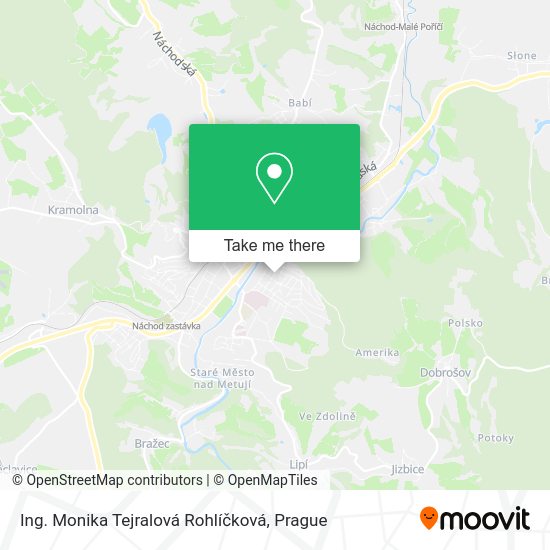 Карта Ing. Monika Tejralová Rohlíčková