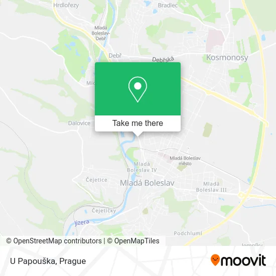 Карта U Papouška