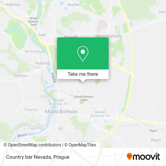 Карта Country bar Nevada
