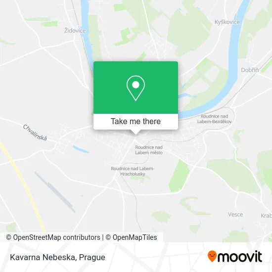 Карта Kavarna Nebeska