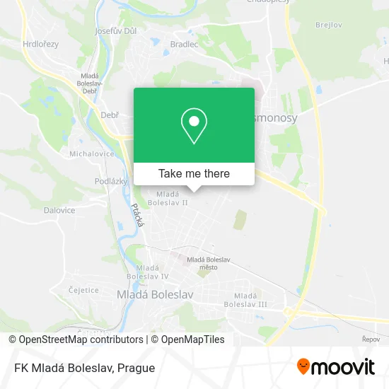 FK Mladá Boleslav map