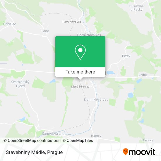 Карта Stavebniny Mádle